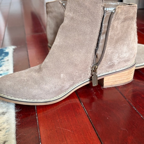 Blondo Taupe Suede Ankle Booties - Picture 4 of 4